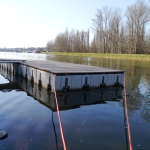 A pier on the bank of the Elbe